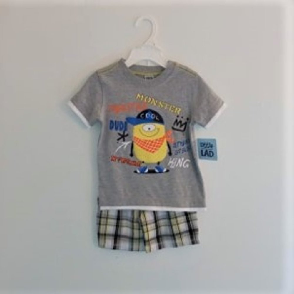 3T toddler boy short outfit